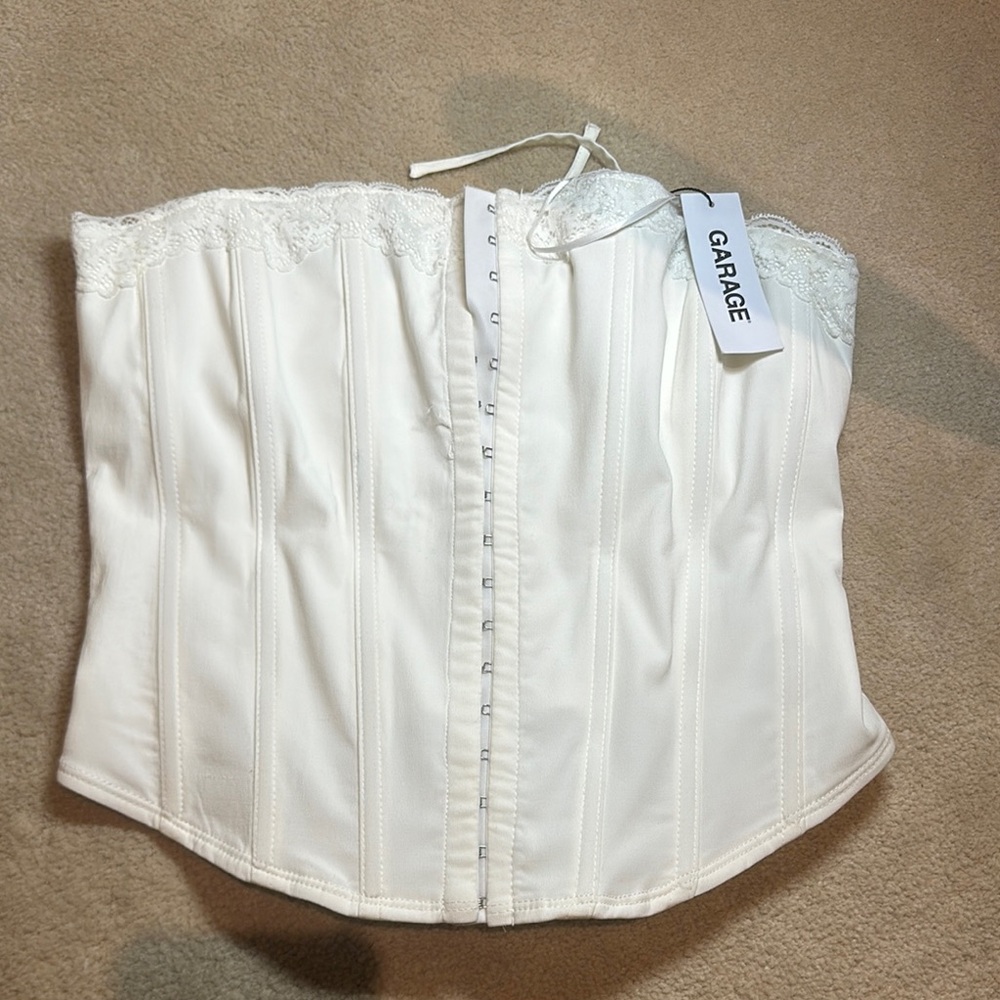 Garage White Lace Corset